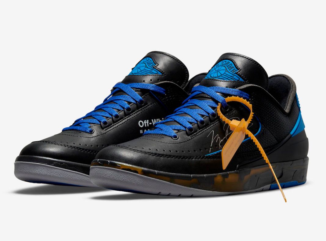 Off-White x Air Jordan 2 Retro Low SP Black Blue (GOD REPS) - blacksneaks