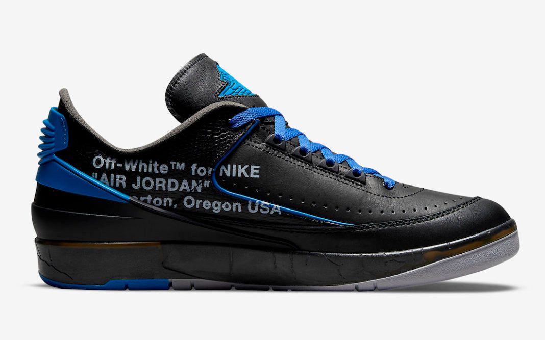 Off-White x Air Jordan 2 Retro Low SP Black Blue (GOD REPS) - blacksneaks