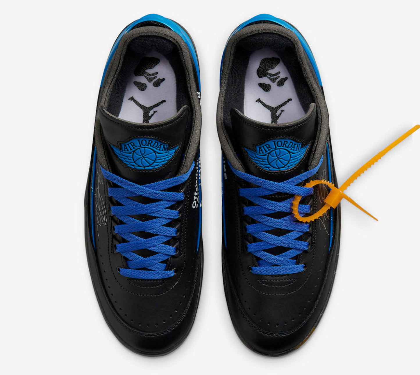 Off-White x Air Jordan 2 Retro Low SP Black Blue (GOD REPS) - blacksneaks