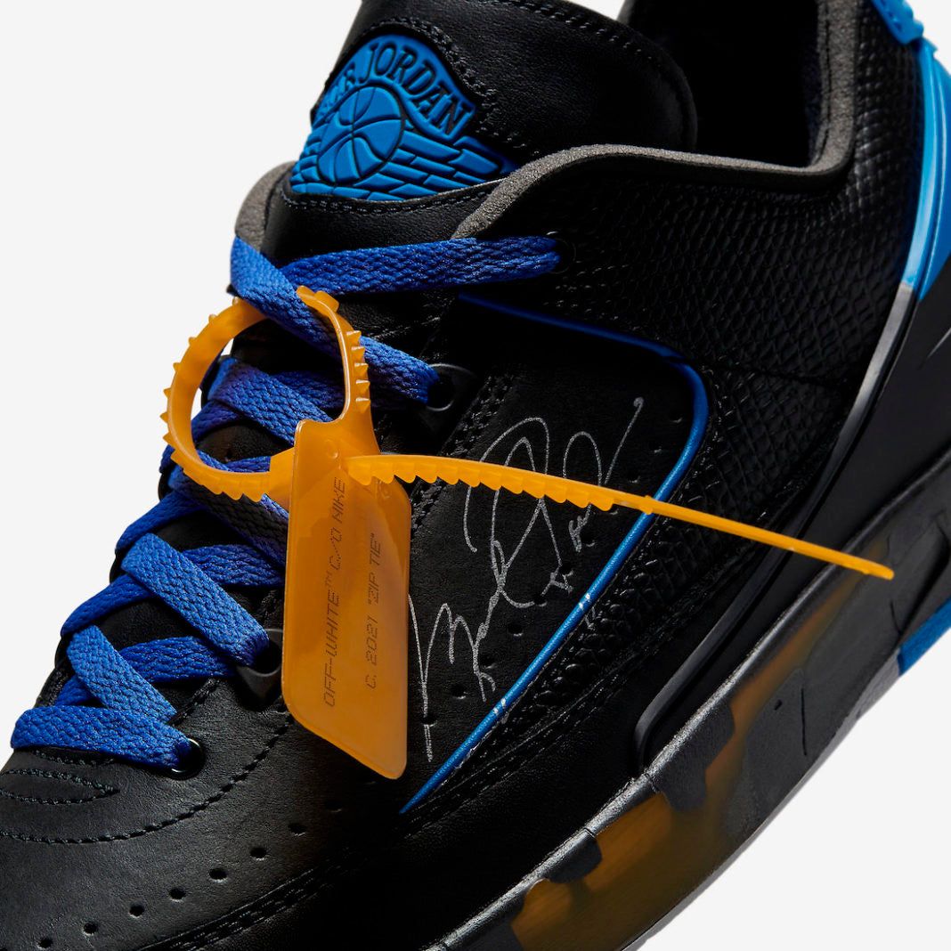 Off-White x Air Jordan 2 Retro Low SP Black Blue (GOD REPS) - blacksneaks