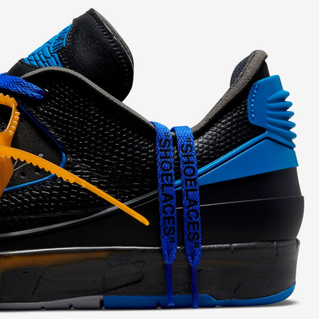 Off-White x Air Jordan 2 Retro Low SP Black Blue (GOD REPS) - blacksneaks