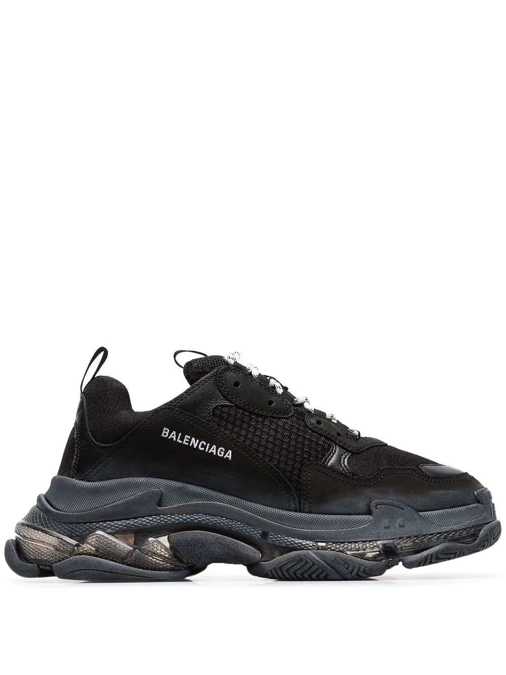 Balenciaga Triple S Black (Clear Sole) (1:1 Batch) - blacksneaks