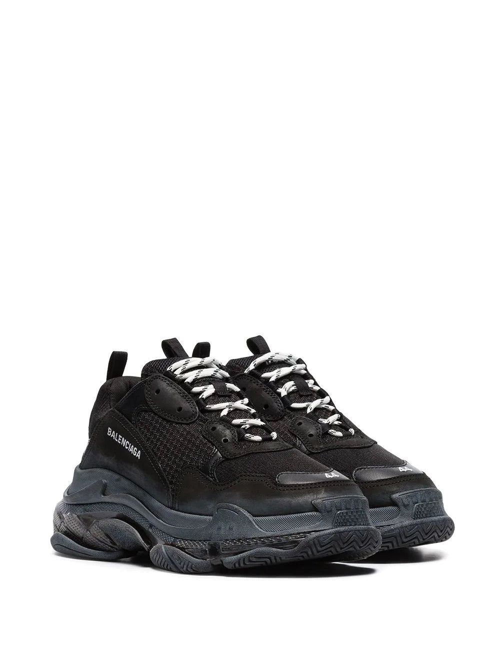Balenciaga Triple S Black (Clear Sole) (1:1 Batch) - blacksneaks