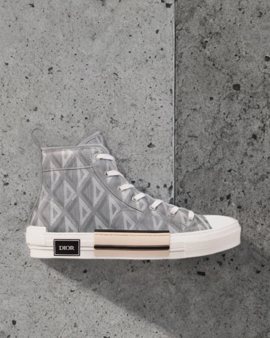 Dior B23 High Diamonds Canvas Grey (God Reps)