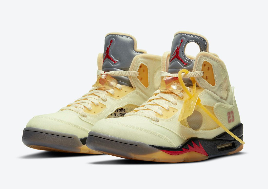 Jordan 5 Off-White Sail (God Reps) - blacksneaks