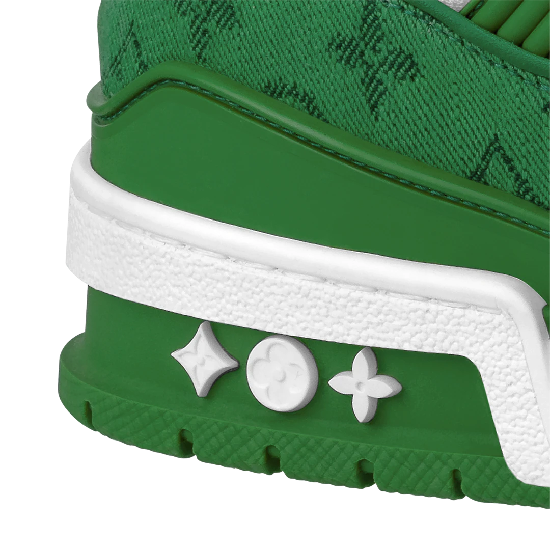 LV Trainers Denim Green White (God Reps) - blacksneaks