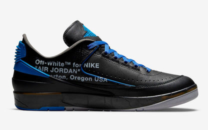 Off-White x Air Jordan 2 Retro Low SP Black Blue (GOD REPS) - blacksneaks