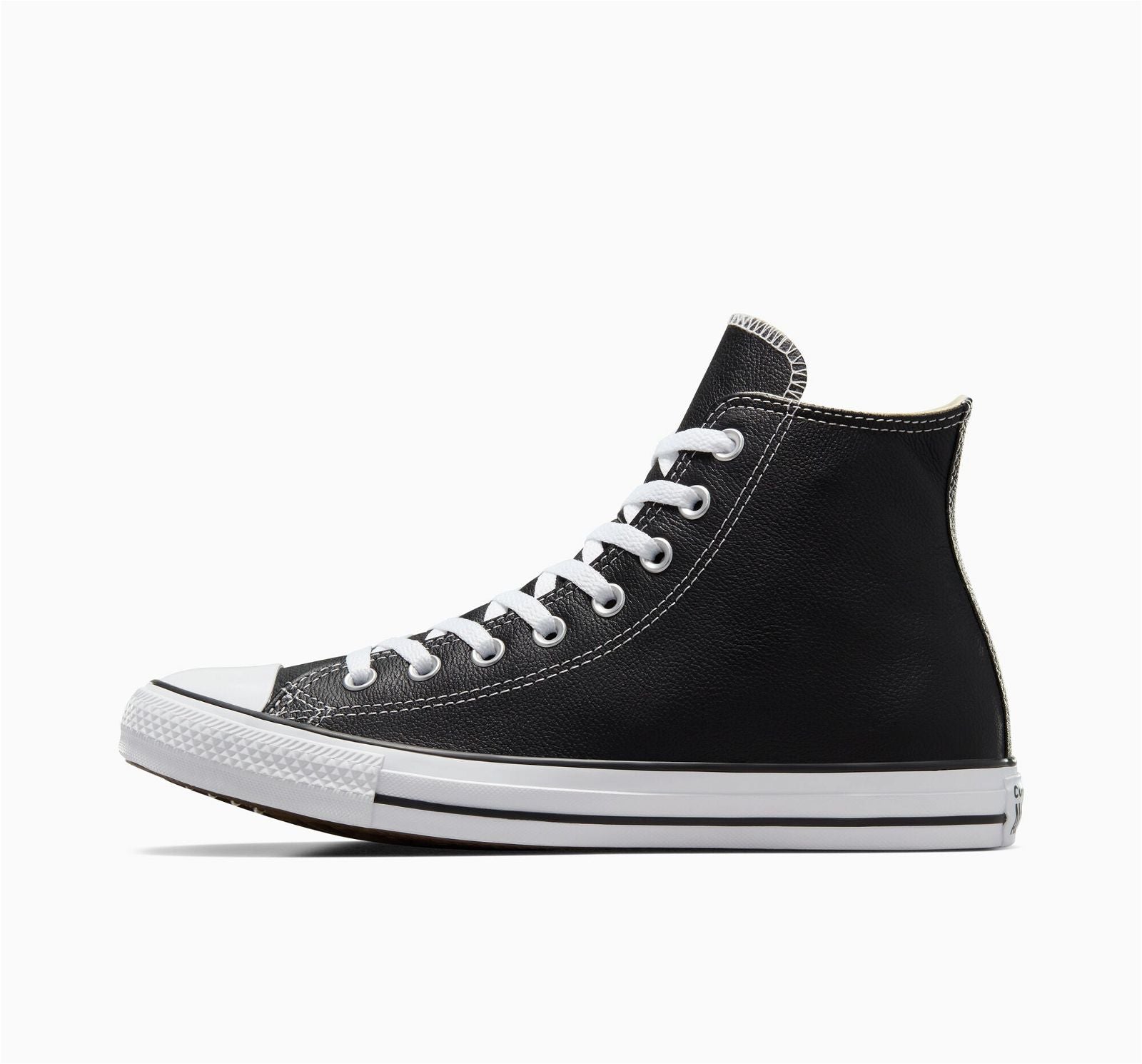 Converse All Star Leather Black/White (1:1 Batch) - blacksneaks