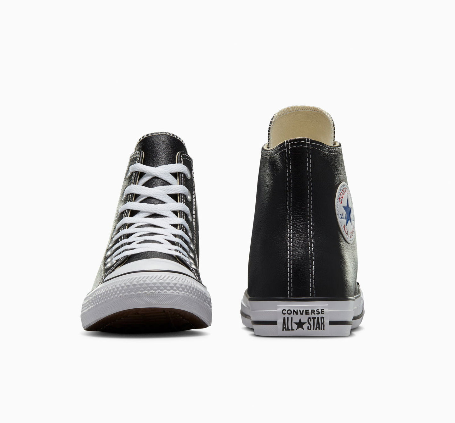 Converse All Star Leather Black/White (1:1 Batch) - blacksneaks