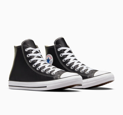 Converse All Star Leather Black/White (1:1 Batch) - blacksneaks