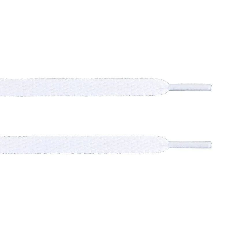 White Flat Laces (Jordan Laces) - blacksneaks