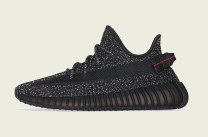 Yeezy Boost 350 Pirate Black Static 'Reflective' (GOD REPS) - blacksneaks