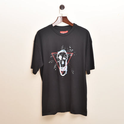 Supreme Black Triangle Skull Regular Fit Tee Shirt (Premium Batch)