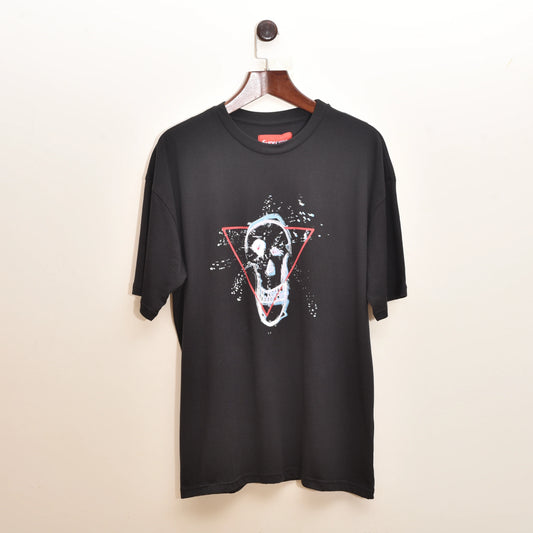 Supreme Black Triangle Skull Regular Fit Tee Shirt (Premium Batch)