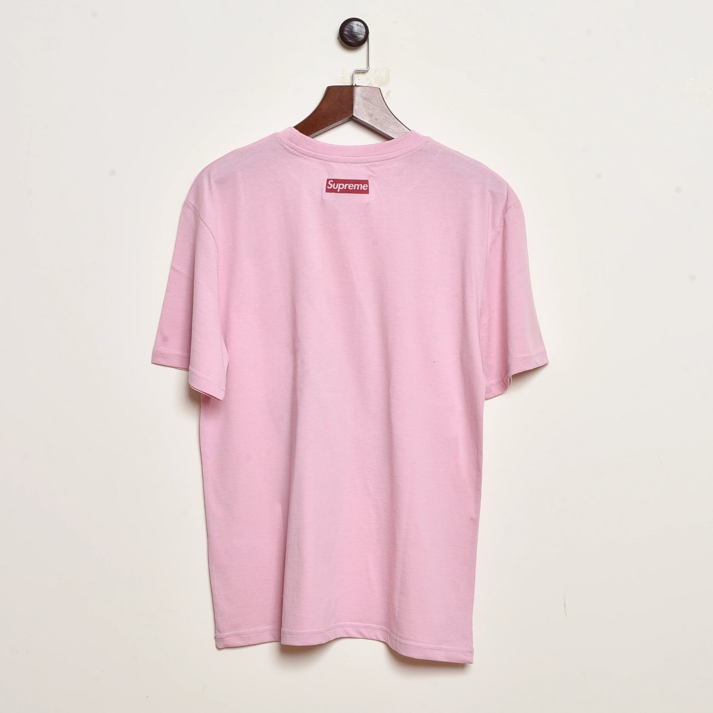 Supreme Pink Wanted Regular Fit Tee Shirt (Premium Batch)